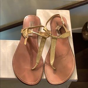 Gold sandals